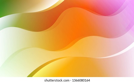 Wavy Background. For Design Flyer, Banner, Landing Page. Vector Illustration with Color Gradient