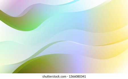 Wavy Background. For Design Flyer, Banner, Landing Page. Vector Illustration with Color Gradient