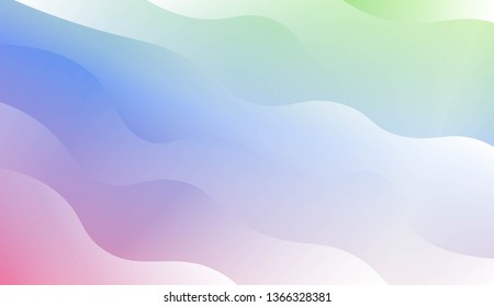 Wavy Background. For Design Flyer, Banner, Landing Page. Vector Illustration with Color Gradient
