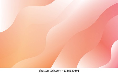 Wavy Background. For Design Flyer, Banner, Landing Page. Vector Illustration with Color Gradient