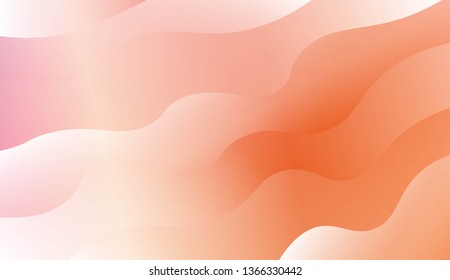 Wavy Background. For Design Flyer, Banner, Landing Page. Vector Illustration with Color Gradient