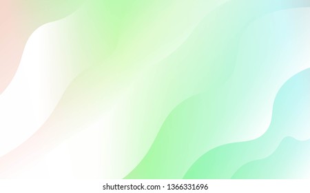 Wavy Background. For Design Flyer, Banner, Landing Page. Vector Illustration with Color Gradient