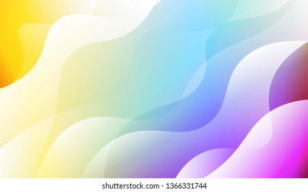 Wavy Background. For Design Flyer, Banner, Landing Page. Vector Illustration with Color Gradient