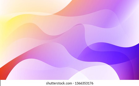 Wavy Background. For Design Flyer, Banner, Landing Page. Vector Illustration with Color Gradient