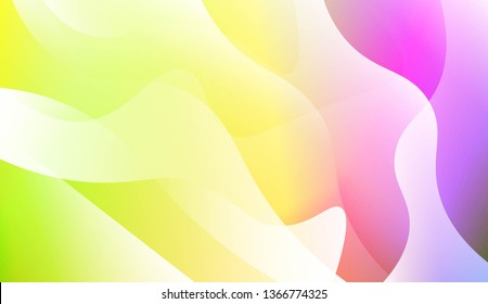 Wavy Background. For Design Flyer, Banner, Landing Page. Vector Illustration with Color Gradient