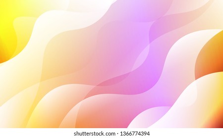 Wavy Background. For Design Flyer, Banner, Landing Page. Vector Illustration with Color Gradient