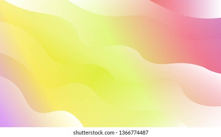 Wavy Background. For Design Flyer, Banner, Landing Page. Vector Illustration with Color Gradient