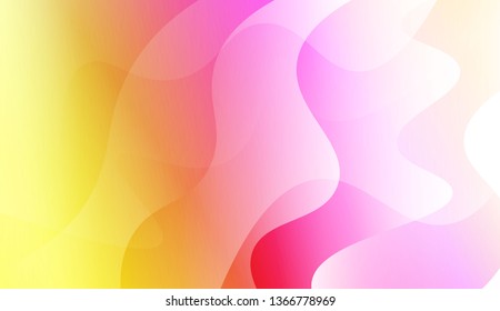 Wavy Background. For Design Flyer, Banner, Landing Page. Vector Illustration with Color Gradient