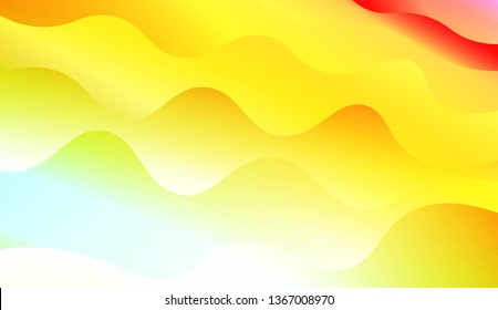 Wavy Background. For Design Flyer, Banner, Landing Page. Vector Illustration with Color Gradient