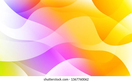 Wavy Background. For Design Flyer, Banner, Landing Page. Vector Illustration with Color Gradient