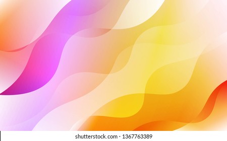 Wavy Background. For Design Flyer, Banner, Landing Page. Vector Illustration with Color Gradient