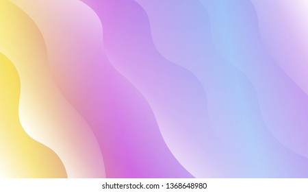 Wavy Background. For Design Flyer, Banner, Landing Page. Vector Illustration with Color Gradient