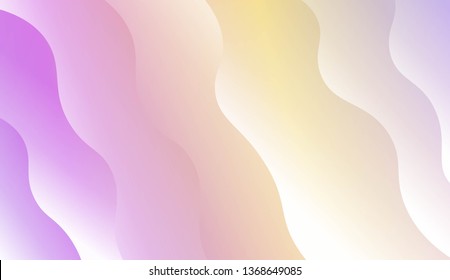 Wavy Background. For Design Flyer, Banner, Landing Page. Vector Illustration with Color Gradient