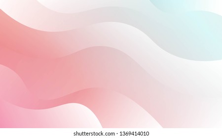 Wavy Background. For Design Flyer, Banner, Landing Page. Vector Illustration with Color Gradient