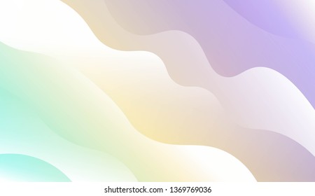 Wavy Background. For Design Flyer, Banner, Landing Page. Vector Illustration with Color Gradient