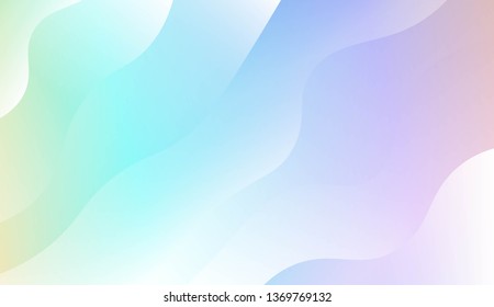 Wavy Background. For Design Flyer, Banner, Landing Page. Vector Illustration with Color Gradient