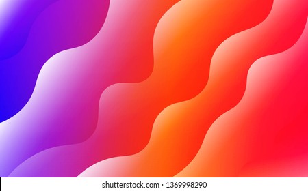 Wavy Background. For Design Flyer, Banner, Landing Page. Vector Illustration with Color Gradient