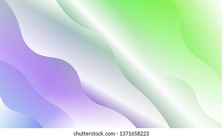 Wavy Background. For Design Flyer, Banner, Landing Page. Vector Illustration with Color Gradient