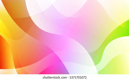 Wavy Background. For Design Flyer, Banner, Landing Page. Vector Illustration with Color Gradient