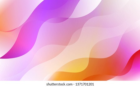 Wavy Background. For Design Flyer, Banner, Landing Page. Vector Illustration with Color Gradient