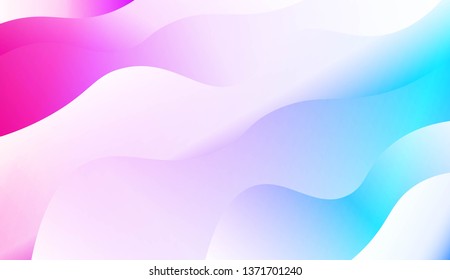 Wavy Background. For Design Flyer, Banner, Landing Page. Vector Illustration with Color Gradient