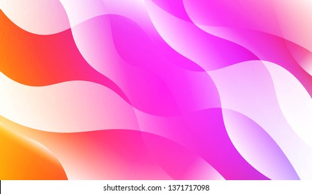 Wavy Background. For Design Flyer, Banner, Landing Page. Vector Illustration with Color Gradient