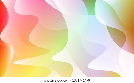 Wavy Background. For Design Flyer, Banner, Landing Page. Vector Illustration with Color Gradient