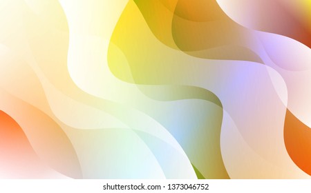Wavy Background. For Design Flyer, Banner, Landing Page. Vector Illustration with Color Gradient