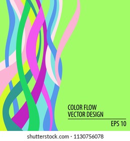 Wavy background design for the design of a poster or banner. Vector illustration.