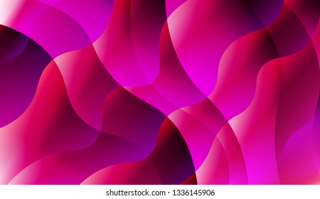 Wavy Background. For Design, Presentation, Business. Vector Illustration with Color Gradient.