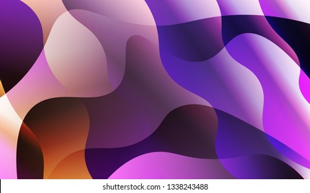 Wavy Background. For Design, Presentation, Business. Vector Illustration with Color Gradient.