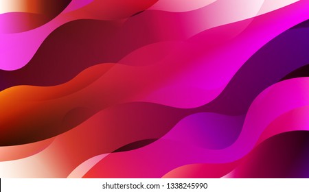 Wavy Background. For Design, Presentation, Business. Vector Illustration with Color Gradient.