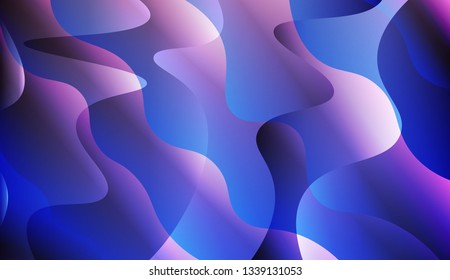 Wavy Background. For Design, Presentation, Business. Vector Illustration with Color Gradient.