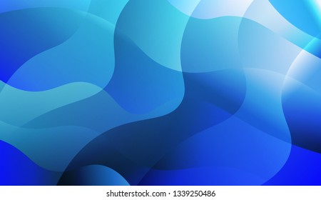 Wavy Background. For Design, Presentation, Business. Vector Illustration with Color Gradient.