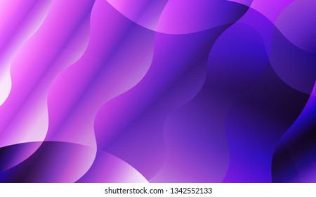 Wavy Background. For Design, Presentation, Business. Vector Illustration with Color Gradient.