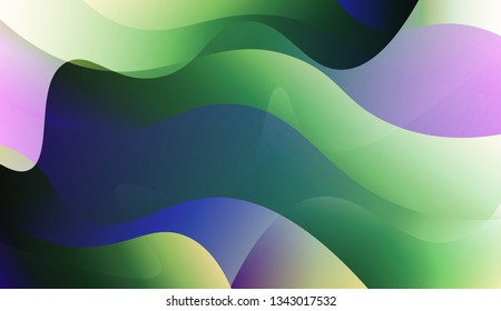 Wavy Background. For Design, Presentation, Business. Vector Illustration with Color Gradient.