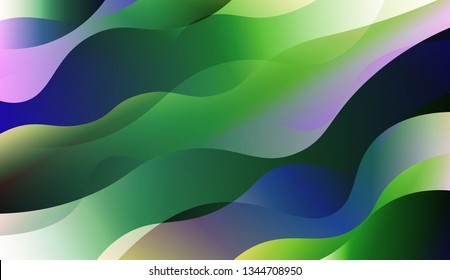 Wavy Background. For Design, Presentation, Business. Vector Illustration with Color Gradient.