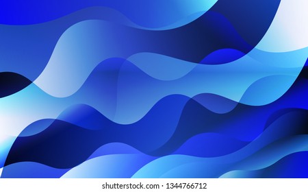 Wavy Background. For Design, Presentation, Business. Vector Illustration with Color Gradient.