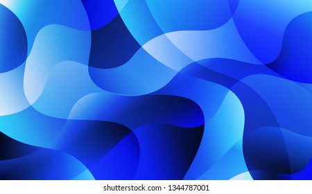Wavy Background. For Design, Presentation, Business. Vector Illustration with Color Gradient.