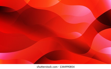 Wavy Background. For Design, Presentation, Business. Vector Illustration with Color Gradient.