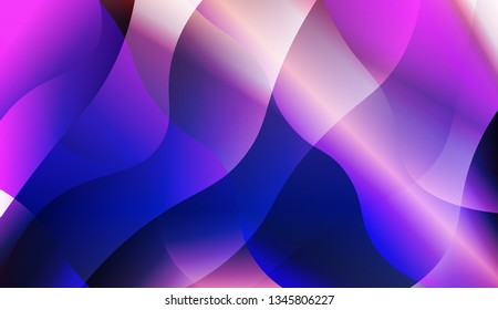 Wavy Background. For Design, Presentation, Business. Vector Illustration with Color Gradient.