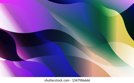 Wavy Background. For Design, Presentation, Business. Vector Illustration with Color Gradient.