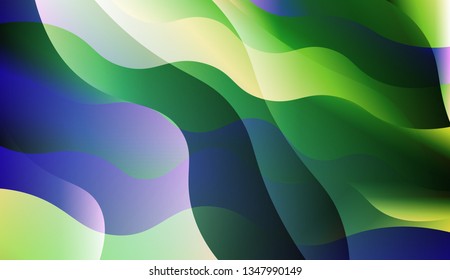 Wavy Background. For Design, Presentation, Business. Vector Illustration with Color Gradient.