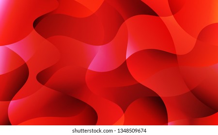 Wavy Background. For Design, Presentation, Business. Vector Illustration with Color Gradient.