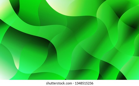 Wavy Background. For Design, Presentation, Business. Vector Illustration with Color Gradient.