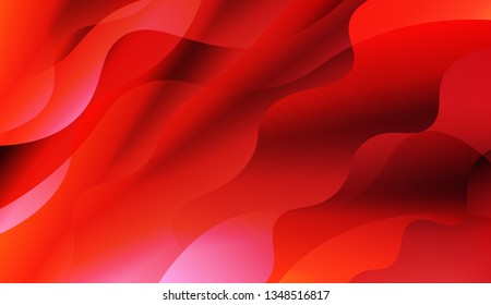 Wavy Background. For Design, Presentation, Business. Vector Illustration with Color Gradient.