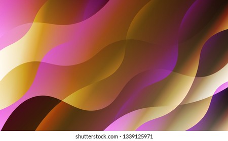 Wavy Background. Design For Your Header Page, Ad, Poster, Banner. Vector Illustration with Color Gradient.