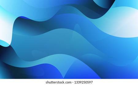Wavy Background. Design For Your Header Page, Ad, Poster, Banner. Vector Illustration with Color Gradient.