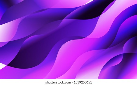 Wavy Background. Design For Your Header Page, Ad, Poster, Banner. Vector Illustration with Color Gradient.