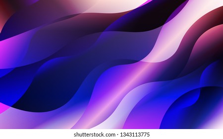 Wavy Background. Design For Your Header Page, Ad, Poster, Banner. Vector Illustration with Color Gradient.